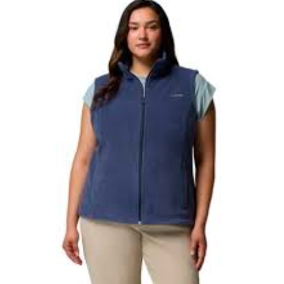 Columbia Jackets & Blazers - Columbia Benton Springs Fleece Vest Blue Full Zip Sleeveless Jacket Womens L